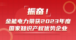 振奮！金能電力榮獲2023年度國家知識產(chǎn)權(quán)優(yōu)勢企業(yè)